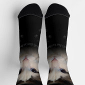 Custom World's Best Cat Mama Crew Socks Socken (Oben)