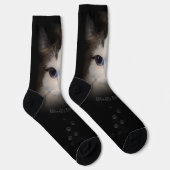 Custom World's Best Cat Mama Crew Socks Socken (Rechts)