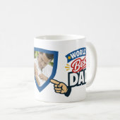 Custom World's Best Dad  Kaffeetasse (VorderseiteRechts)