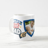 Custom World's Best Dad  Kaffeetasse (Vorderseite Links)