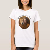 Custom World's Best Dog Mama Personalisiert Pet Fo T-Shirt (Vorderseite)