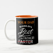 CUSTOM World's Best FARTER (VATER) Two Tone Tasse