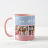 Custom World's Best Mama Custom Foto Collage Tasse (Links)