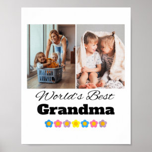 Custom Worlds Best Oma Foto - Personalisieren Sie Poster