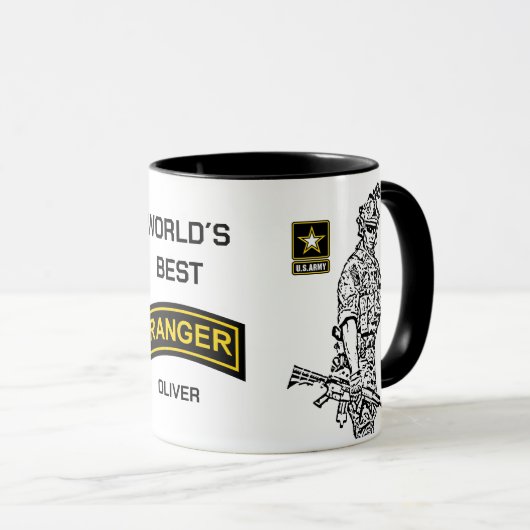 Custom World's Best Ranger Tasse (VorderseiteRechts)