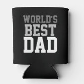 Custom World's Best Vater Black Can Cooler Dosenkühler (Rückseite)
