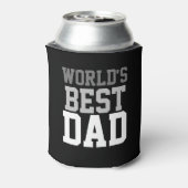 Custom World's Best Vater Black Can Cooler Dosenkühler (Kanne Rückseite)