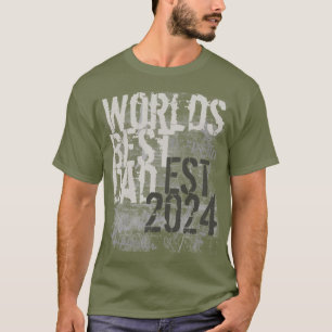 Custom Worlds Best Vater Grunge Graffitti Text Shi T-Shirt