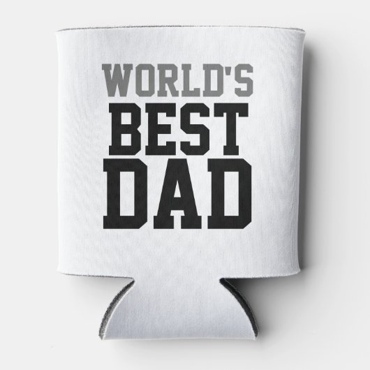 Custom World's Best Vater White Dosenkühler (Vorderseite)