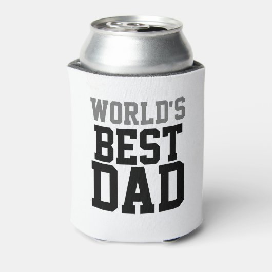 Custom World's Best Vater White Dosenkühler (Kanne Rückseite)