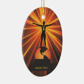 Custom World's Beste Trophäe Award Ornament (Rechts)