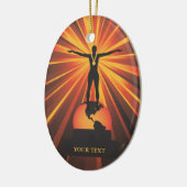 Custom World's Beste Trophäe Award Ornament (Links)