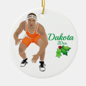 Custom Wrestling Weihnachtsschmuck Orange (Vorne)