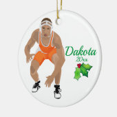 Custom Wrestling Weihnachtsschmuck Orange (Links)