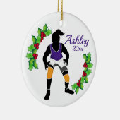 Custom Wrestling Xmas Ornament Purpl - Gelb (Rechts)