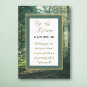 Custom wünscht Retiree! Ruhestand Karte