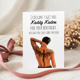 Custom Xaddy Xaden BookFunny Birthday Card Karte