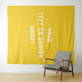 Custom XL Mustard Tapestry - Machen Sie es heute Wandteppich (Beispiel (Horizontal))
