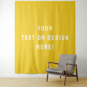 Custom XL Mustard Tapestry - Machen Sie es heute Wandteppich (Beispiel)