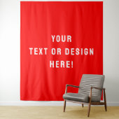 Custom XL Red Tapesture - Machen Sie es heute zu I Wandteppich (Beispiel)
