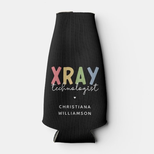 Custom Xray Technologist Röntgen Tech Geschenke Flaschenkühler (Vorderseite)