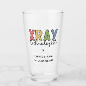 Custom Xray Technologist Röntgen Tech Geschenke Glas (Vorderseite)