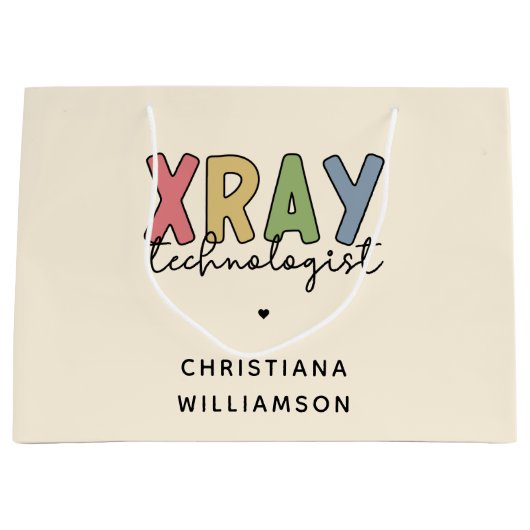 Custom Xray Technologist Röntgen Tech Geschenke Große Geschenktüte (Vorderseite)