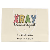 Custom Xray Technologist Röntgen Tech Geschenke Große Geschenktüte (Rückseite)