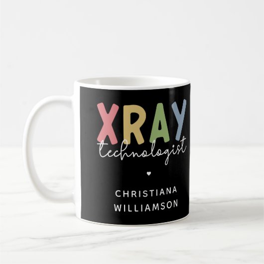 Custom Xray Technologist Röntgen Tech Geschenke Kaffeetasse (Links)