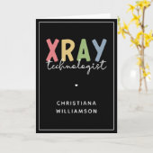 Custom Xray Technologist Röntgen Tech Geschenke Karte (Gelbe Blume)