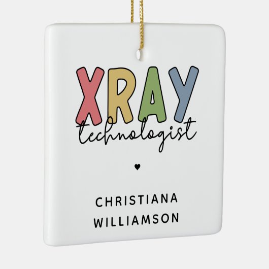 Custom Xray Technologist Röntgen Tech Geschenke Keramikornament (Rechts)