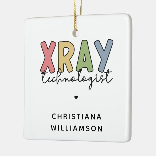 Custom Xray Technologist Röntgen Tech Geschenke Keramikornament (Links)
