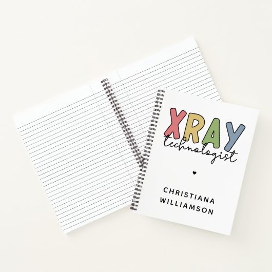 Custom Xray Technologist Röntgen Tech Geschenke Notizblock (Innenseite)