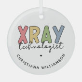 Custom Xray Technologist Röntgen Tech Geschenke Ornament Aus Glas (Vorderseite)