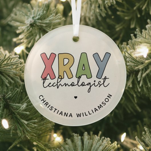 Custom Xray Technologist Röntgen Tech Geschenke Ornament Aus Glas (InSitu)