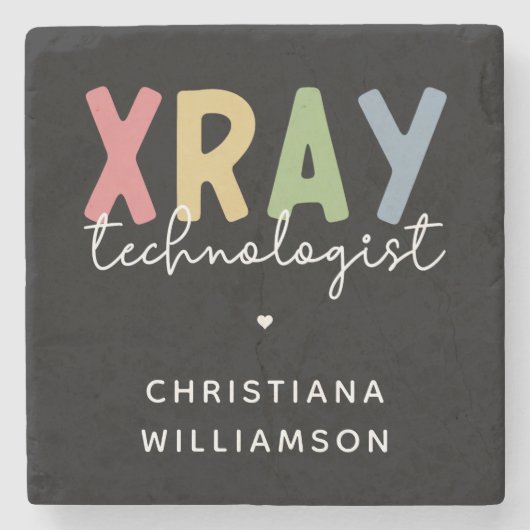 Custom Xray Technologist Röntgen Tech Geschenke Steinuntersetzer (Vorderseite)