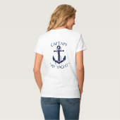 Custom Yacht Anchor "Your Name Here" T-Shirt (Rückseite Vollansicht)