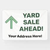 Custom YARD SALE AHEAD Banner (Horizontal)