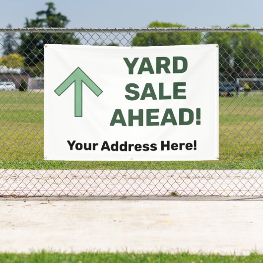 Custom YARD SALE AHEAD Banner (InSitu)