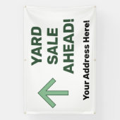 Custom YARD SALE AHEAD Banner (Vertikal)