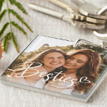 Custom Year Besties BESTE FREUNDIN Modernes Script Schlüsselanhänger<br><div class="desc">Best Friends Forever Foto Schlüsselanhänger in einem modernen trendigen Skript-Design mit Ihrem benutzerdefinierten Jahr Ihre Freundschaft gegründet wurde. Überraschen Sie Ihre Bestie mit dieser lustigen,  süßen Überraschung!</div>