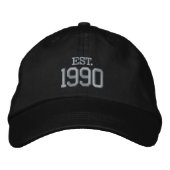Custom Year / Date Commemorative Bestickte Baseballkappe (Vorderseite)