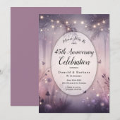 Custom Year Ethereary Fairy Lights Forest Einladung (Vorne/Hinten)