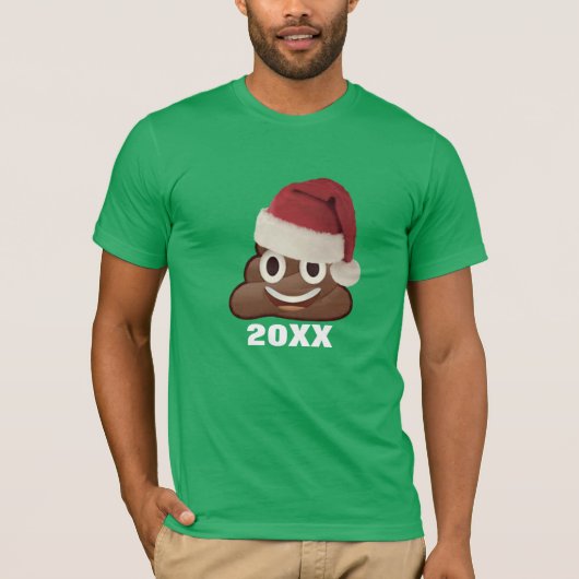 Custom Year Gekackt Emoji Funny Weihnachten Shirt (Vorderseite)