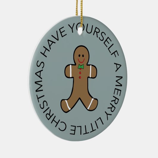 Custom Year Gingerbread man Ornament (Rechts)