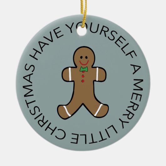 Custom Year Gingerbread man Ornament (Vorne)