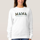 Custom Year - Mama Blue Florals Sweatshirt (Vorderseite)