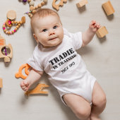 Custom Year "Tradie in Training" Funny Baby Strampler