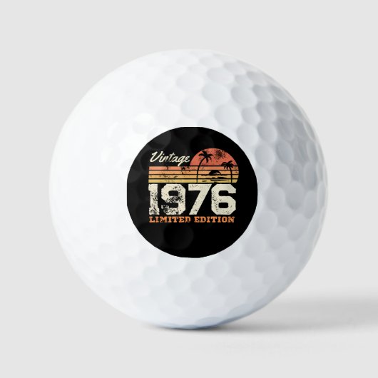 Custom Year Vintage 1976 Limited Edition Golfball (Vorderseite)