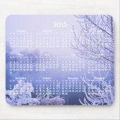 Custom Yearly Calendar 2015 Mouse Pads Winter Mousepad (Vorne)